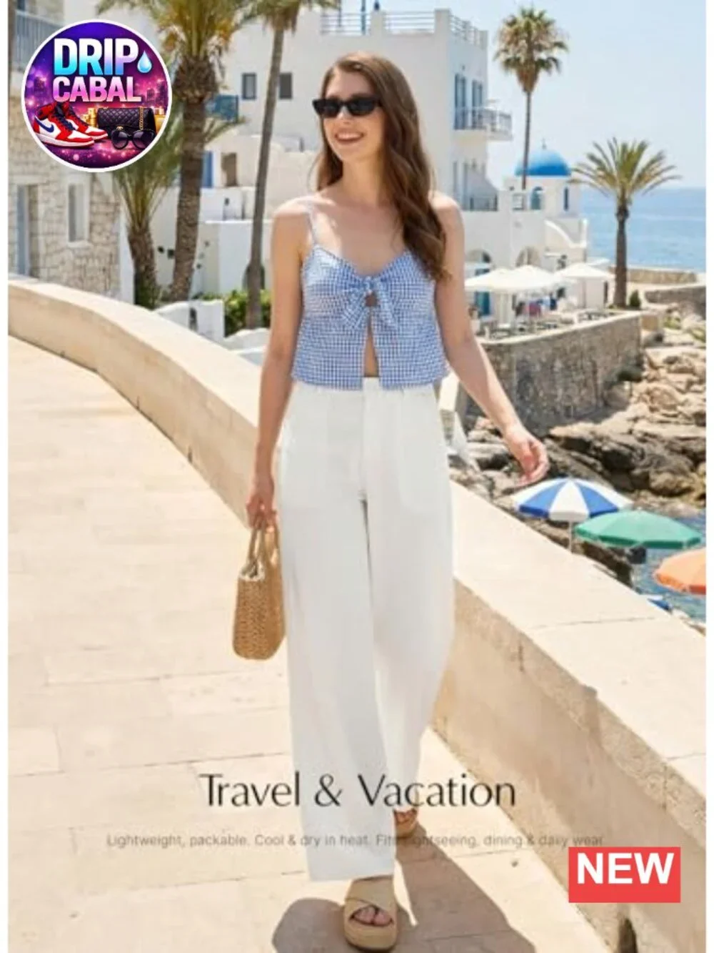 High Waist Wide Leg Palazzo Pants Women Casual Trousers